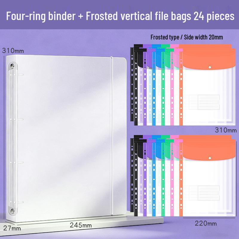 A4 Document Storage Folder - Test Paper & Data Clip Album