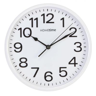 Настенные часы Hometime 10 с плавным ходом - Белые