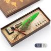 Retro Dip Pen British Student Dip Metal Fountain Pen Birthday Gift Set Machinery Feather Pen