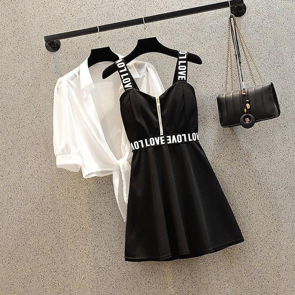 Womens Spring Summer Dresses V-Neck High Waist Ruffle Dress Fashion Casual Beach Dresses Set