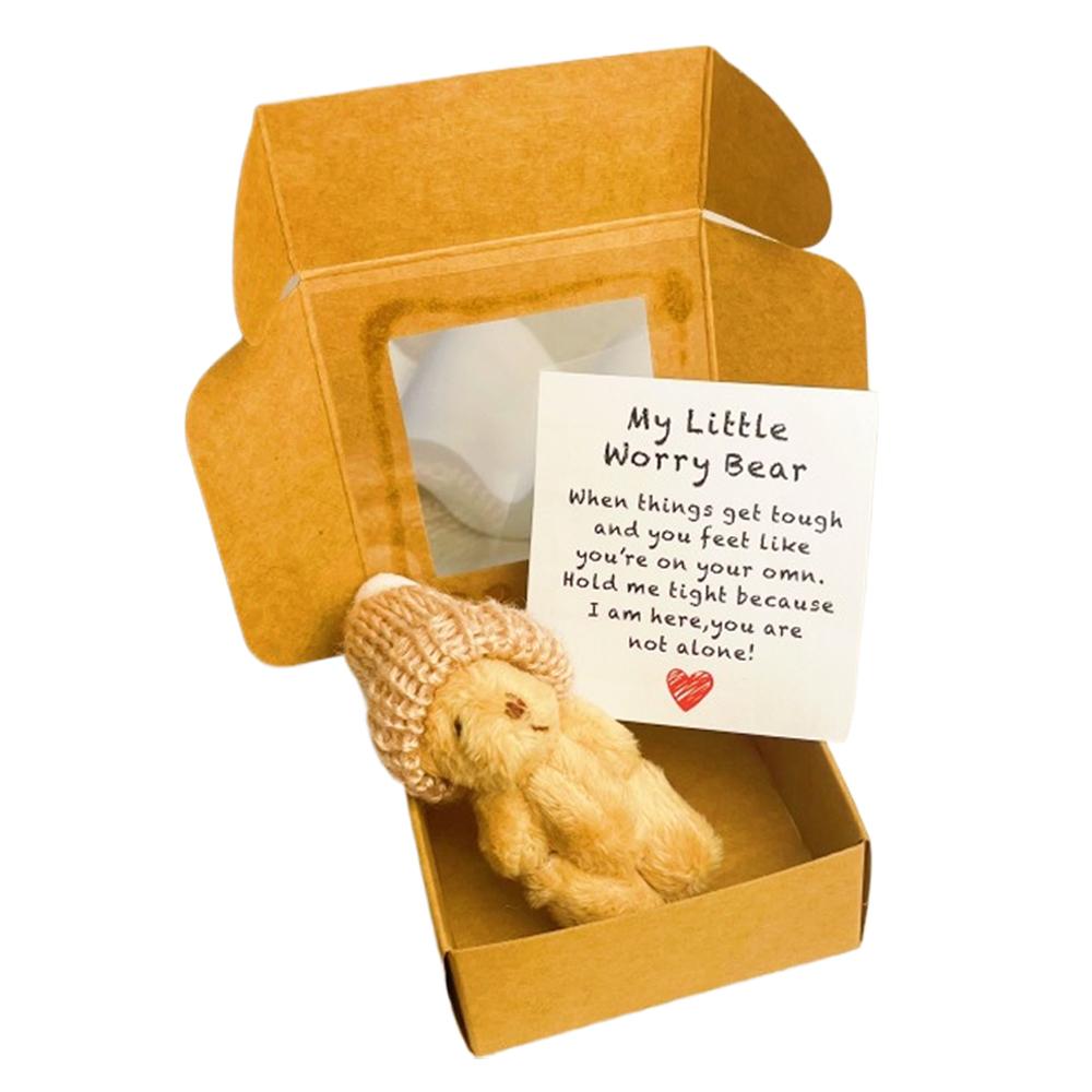 Mini Bear Hug Cute Stuffed Animal Gifts,Pocket Teddy Bear Mini Plush Bears In Box,Pocket Bears With Inspirational Card