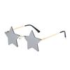 Funny Eyeglasses Pentagram Eyewear Sun Glasses Star Shape Rimless Sunglasses Party Glasses