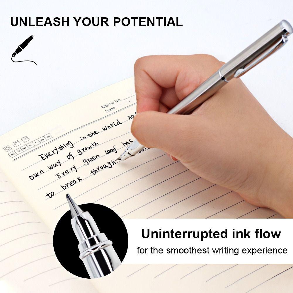 Curved Nib Fountain Pen Metal Writing Signature Pen Multi-functional Calligraphy Pen Students