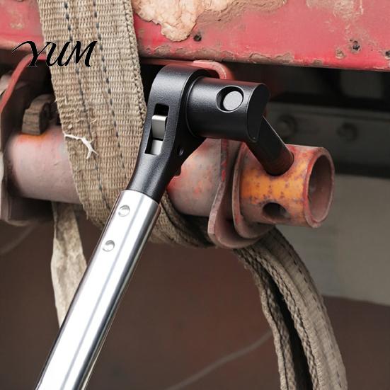 Durable Alloy Steel Winch Bar for Hauling Ratchet Cargo Tensioner Wrench, Heavy-Duty Truck Strap Tool, Bar, Reversible Ergonomic Lever Wrench