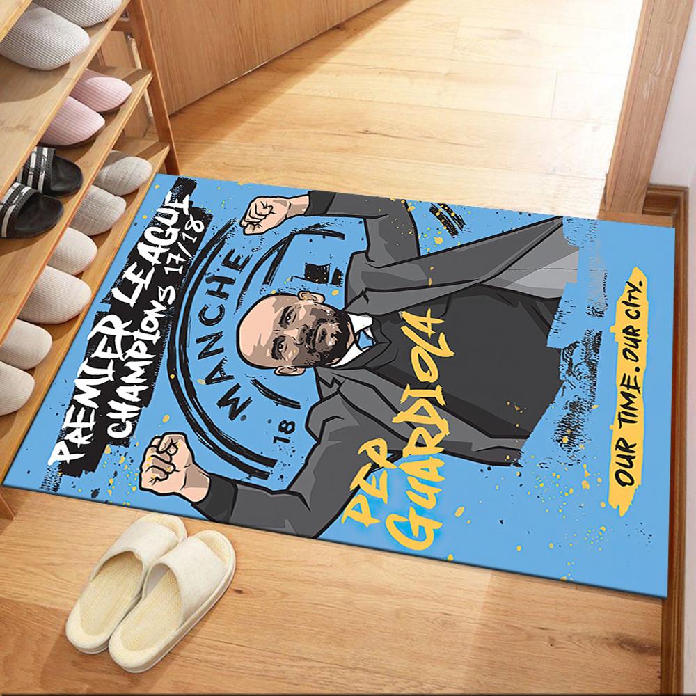 Manchester City Carpet Design For Balcony Living Rooms Outdoor Kitchen Antislip Rug Decorate Offices Spiritual Gift
