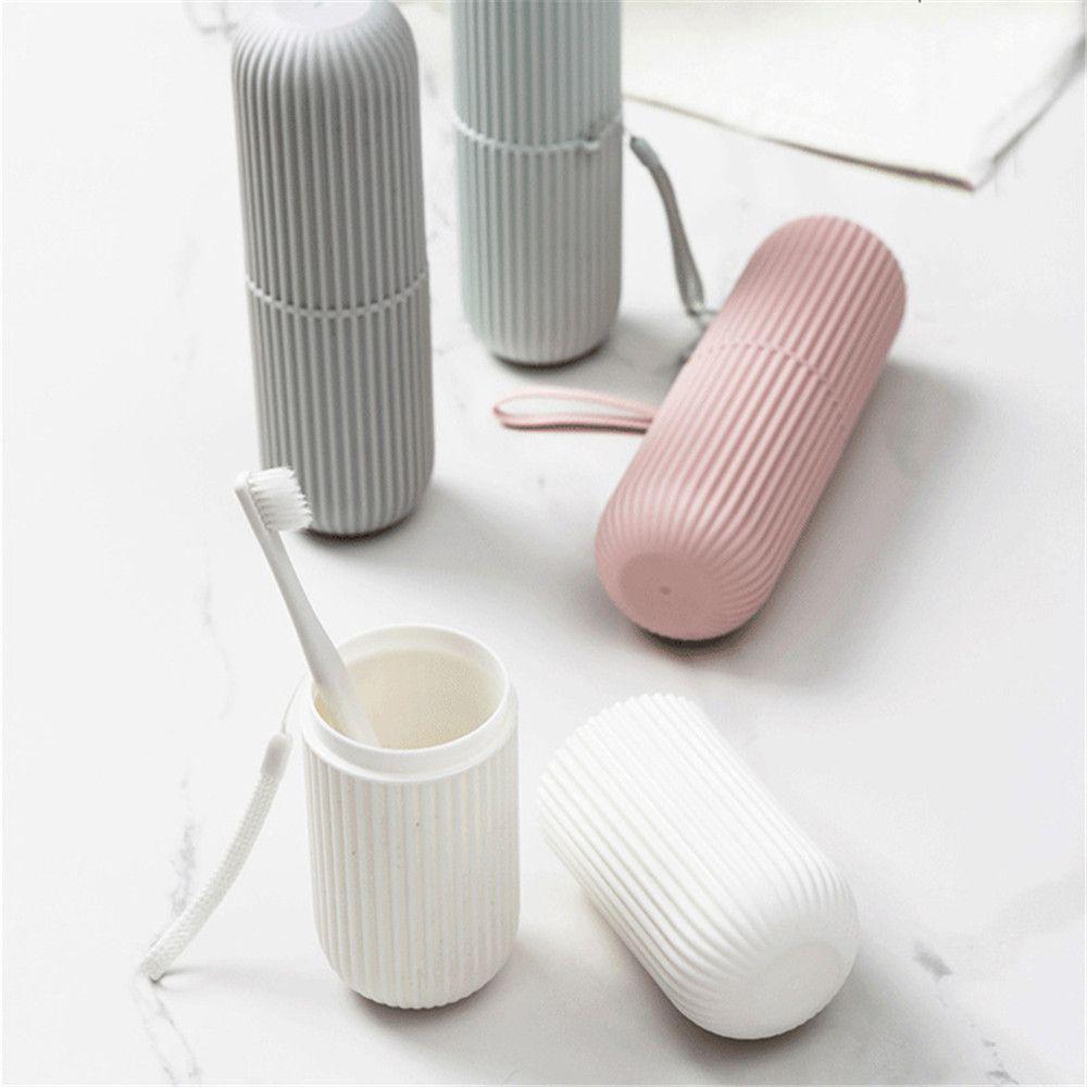 Контейнер Дорожный стаканчик Аксессуары для ванной Зубная щетка Нескользящая полоска Футляр для зубной щетки Коробка для хранения