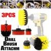 3Pcs Drill Brush Attachment Set For Bathroom Kitchen Tile Grout Power Scrubber Cleaner Spin Tub Shower Wall Cleaning Carpet