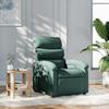 Massage Relax Chair Dark Green Fabric
