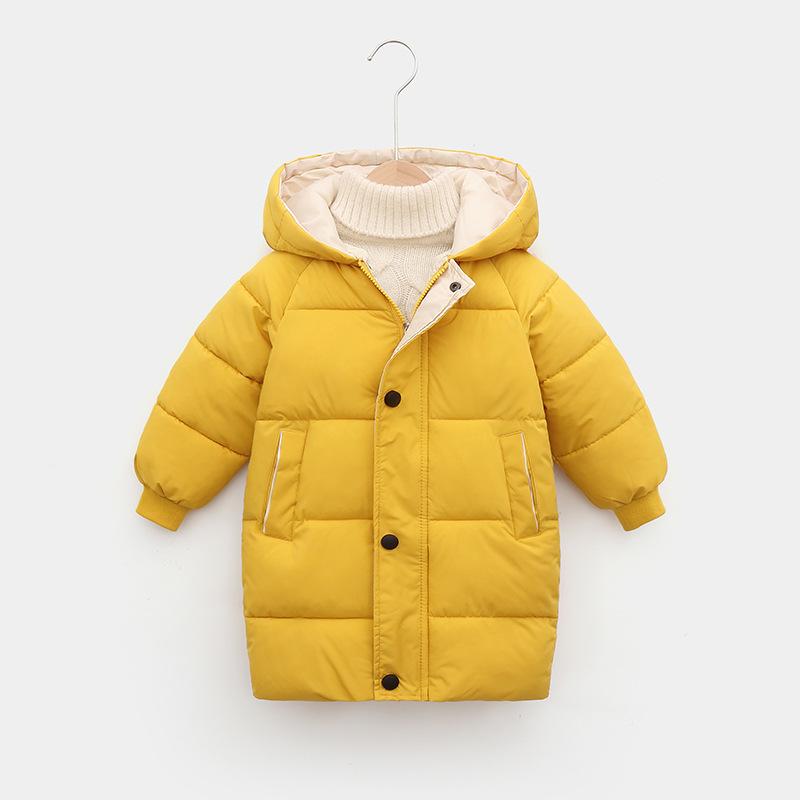 New Children's Down Jacket Boys Girls Winter Clothes Korean Cotton Padded Clothes Baby Thickened Coat