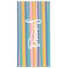 Microfiber striped beach towel absorbent sports towel digital printing quick-drying swimming bath towel