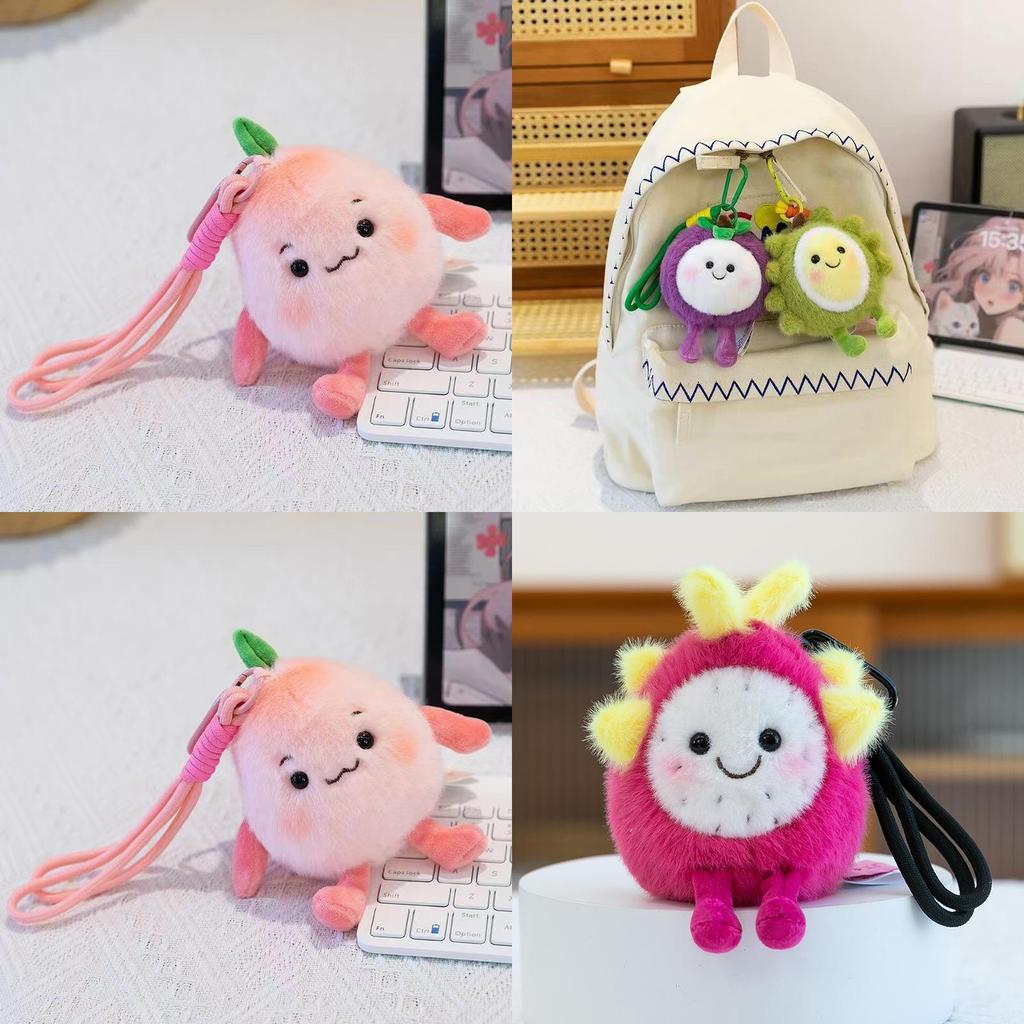 Fruit Plush Toy Mango Dragon Fruit With Soft Short Fleece For Kid Gift Collection