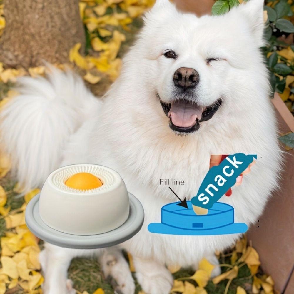 Interactive Pet Lick Toys Training Snack Bowl New Yogurt Licking Plate For Dogs Cats