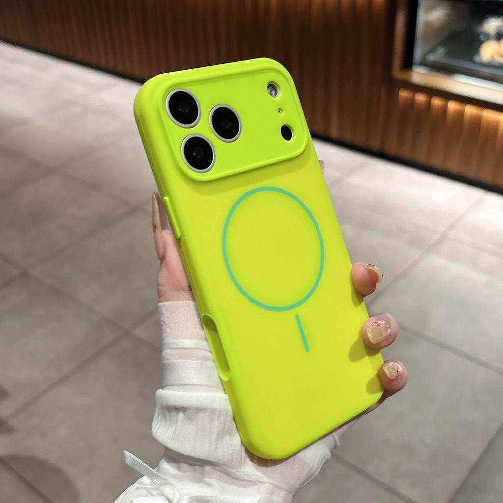 Применимо к чехлу для мобильного телефона iPhone17, тонкое кольцо, магнитное всасывание, жидкий силикон, Apple 16proMax, ощущение кожи, противоударный чехол 15