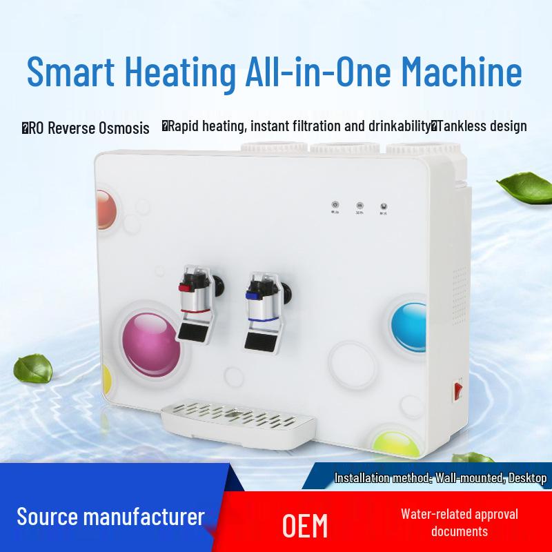 Wall-Mounted 4-Stage RO Reverse Osmosis Water Purifier with Heating for Direct Drinking