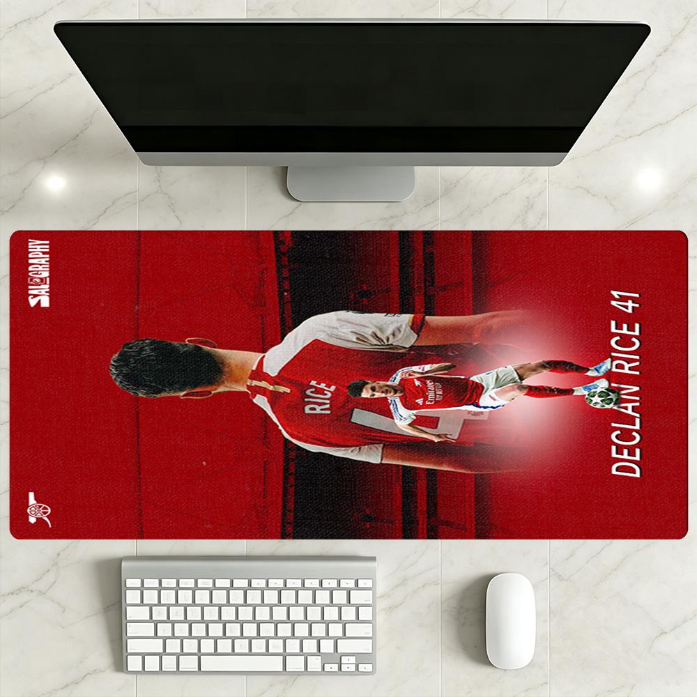 Arsenal Football Player Large Mouse Pad Keyboard Pad Office Mouse Mats Non-Slip Rubber Bottom Office and Gaming Desk Decoration