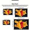 Winnie the Pooh Pattern Rug - Non-slip kitchen mat, outdoor rug, home and bedroom decor, yoga mat, birthday gift.