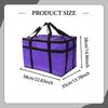Insulated Food Delivery Bag Lightweight Pizza Warmer Camping Travel Shopping blue