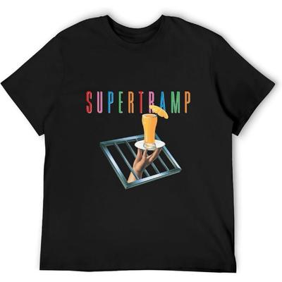 BINFA FASHION Мужские футболки Supertramp Crime of The Century Рок-музыка - Черные