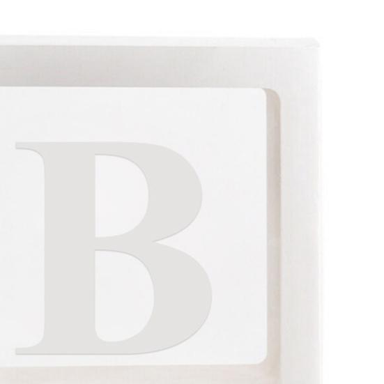 Коробка с воздушными шарами Изысканный декор для вечеринки Принадлежности для детского праздника Картонный куб с буквой от A до Z Прозрачная коробка для предложения руки и сердца