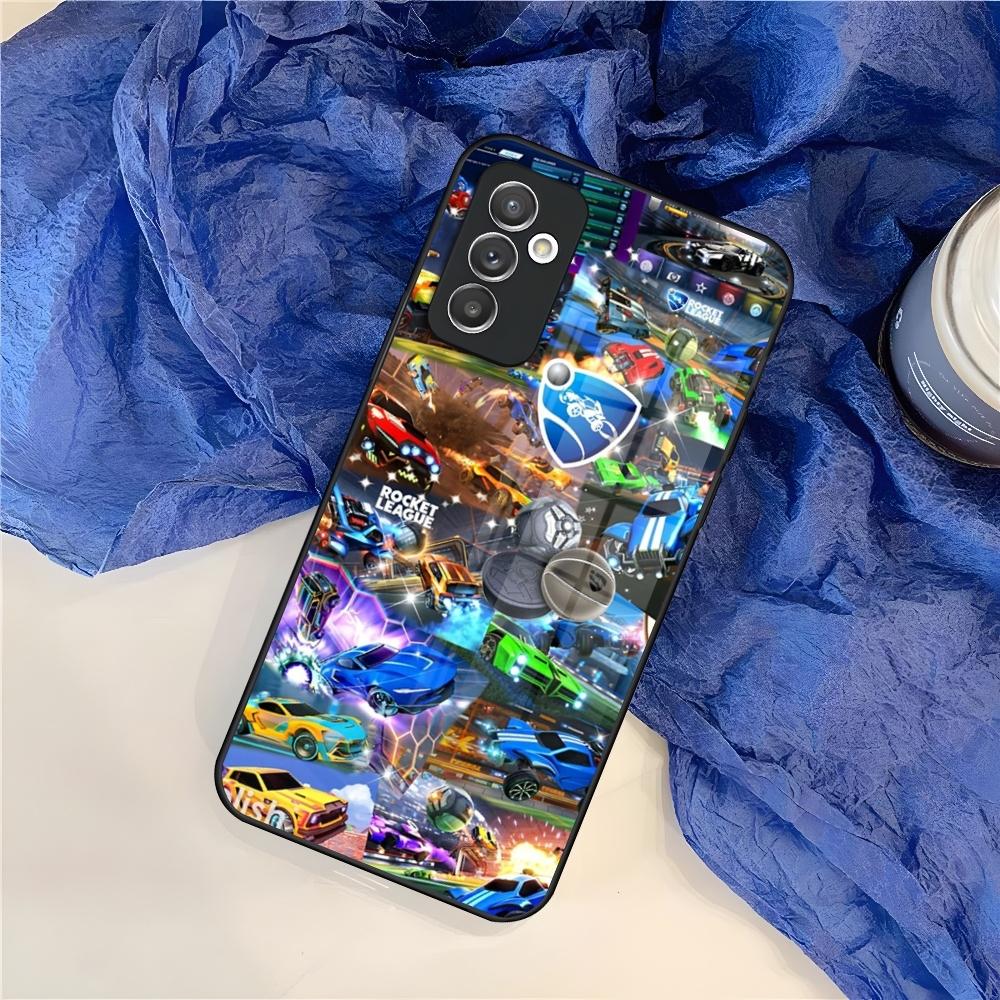 Чехол для телефона Rocket League для Samsung Galaxy S25 S24 S30 S21 S23 S20 S22 Fe Note 20 Pro Ultra Plus стеклянная крышка