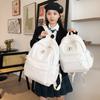 Student Schoolbag Solid Color Women Backpack College Style Campus Class Backpack for Girls