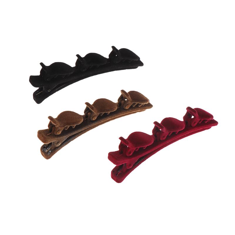 Flocked Bangs Hair Clip Headwear Women Cute Barrettes Hairgrip Braided Hairpins Hair Accessories