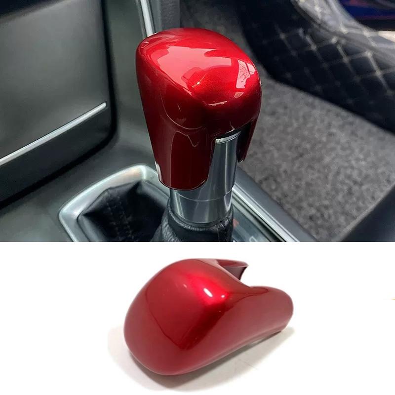 For Honda HR-V HRV Vezel E:HEV ABS CarbonFiber Car Gear Head Shift Handle Knob Cover Handball Trim Sticker