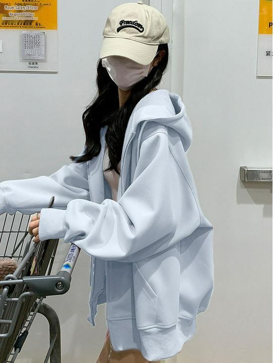 Новая коллекция 2025 года: розовая толстовка с капюшоном и кардиган в корейском стиле для женщин — легкий, свободный крой, идеально подходит для ранней осени/весны.