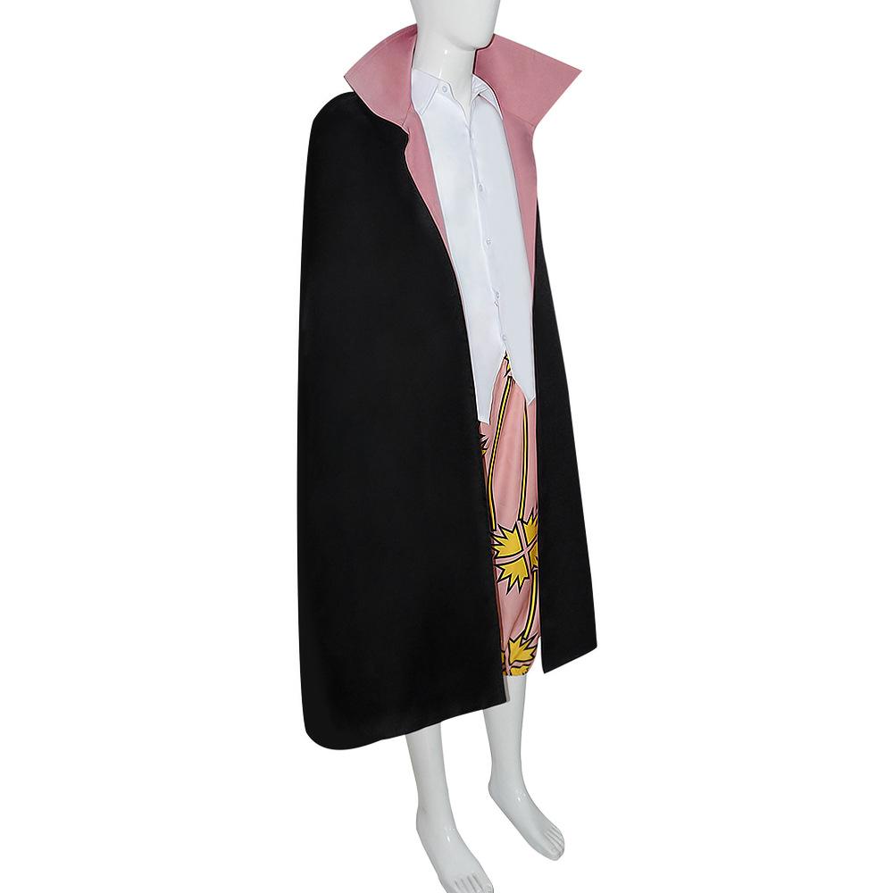 Anime Red Hair Two Years Ago Shanks Cosplay Shanks Red Wig Costume Top Pants Trench Cloak Halloween Party Uniform Suit