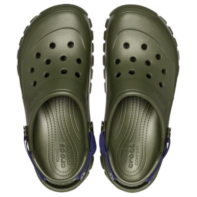 Crocs Polyester Casual Simple Hole Shoes Unisex Green