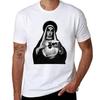 Black Metal Mary Tshirt Modern Style Print Tshirt