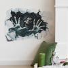 Halloween Horror Broken Wall Skull Bedroom Living Room Background Decorative Wall Stickers Self-adhesive