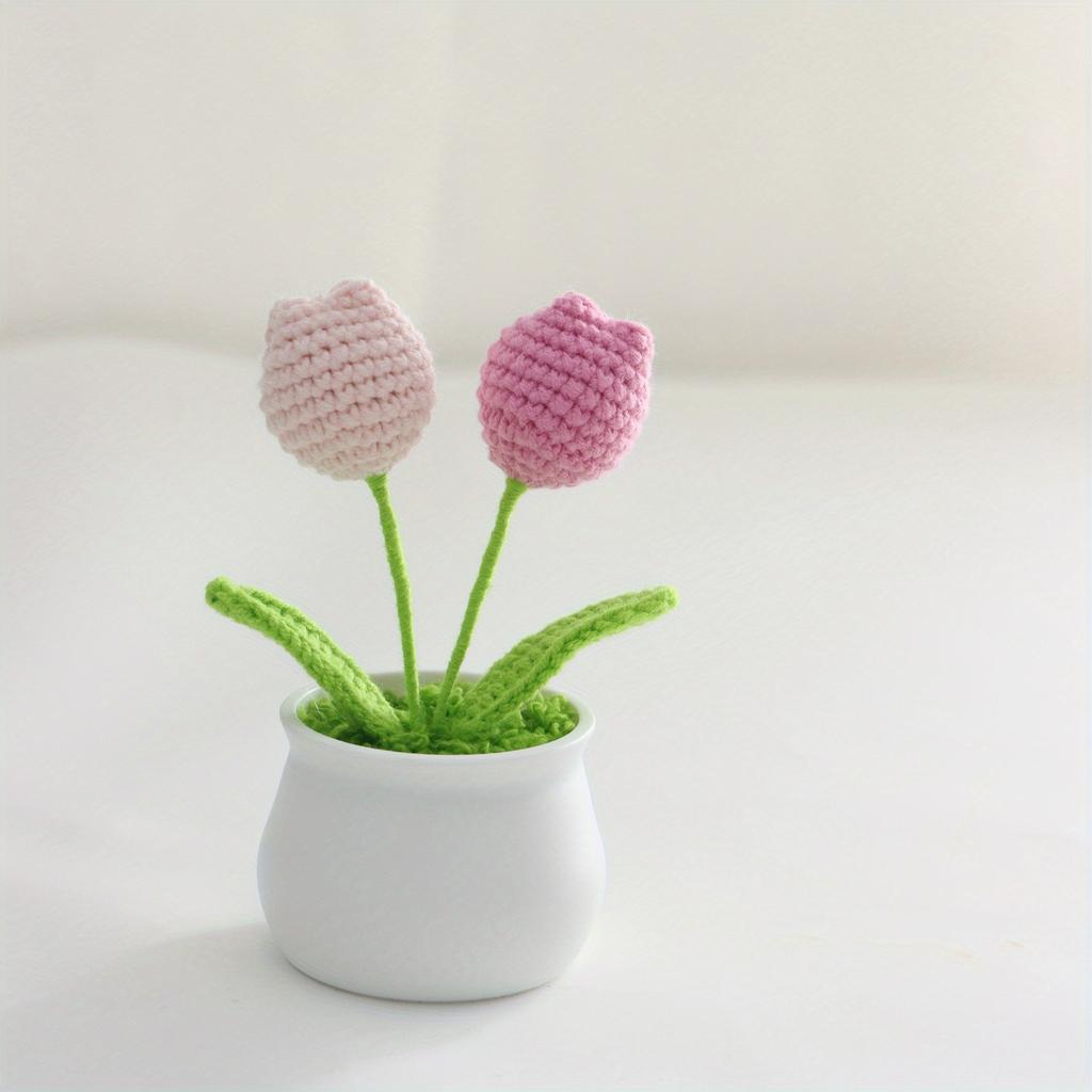 Горшок для тюльпанов ручной работы, реалистичный дизайн с имитацией цветка, идеальный подарок для девушки, родственников, друзей, яркий красочный дом и вечеринка