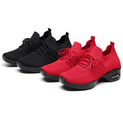 Старые пекинские тканевые туфли сетка нескользящая мягкая подошва воздушная подушка повседневные танцевальные туфли спортивная женская обувь кроссовки обувь для бальных танцев