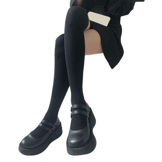 Гольфы для девочек, носки для школьной формы, бесшовные длинные носки, дышащие тонкие носки-слаучи