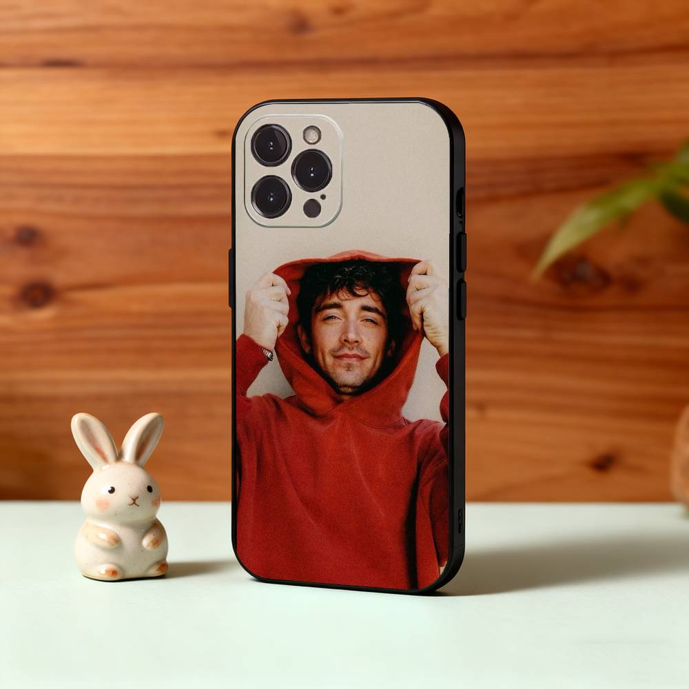 Стильный C- Charles Leclerc 16 Lec Чехол для телефона для iPhone17,16,15,14,13,12Plus,Pro Max,XS,5G Мягкий силиконовый Черный чехол
