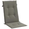 High Back Seat Cushions 6 pcs Dark Grey Melange 120x50x4 cm Fabric