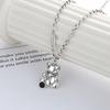 [Onoma] Onm 925 Sterling Silver Necklace Flexbear N311 Teddy Bear Necklace (29546472)