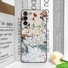 Масляная живопись Снежный пейзаж Лыжный узор Чехол для телефона для OPPO Realme 14 Pro Plus 13+ 12 Lite 11 10 9 X7 PRO Ultra 5G Мягкая крышка