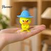 Креативная 3D-печатная утка, коллекционная, 4 шт., сердитые фигурки, мини-ворчун в соломенной шляпе, фигурка для энтузиастов рабочего стола, милый орнамент со скрещенными руками