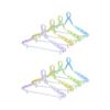 Kokubo Industries Laundry Hanger (Set of 2 X 4 Colors) with Padded Slide Catch Hanger (Quick Drying/Non-Slip) Slide Catch Type, Firm, Prevents Clothes