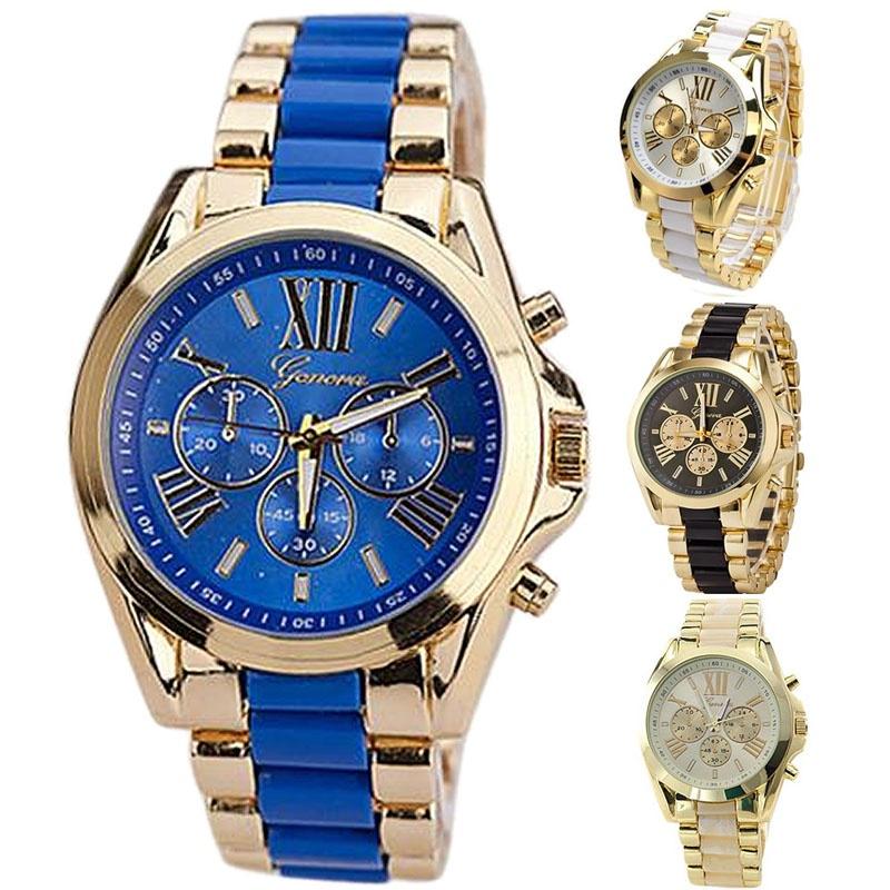 Luxury Stainless Steel Watch Date Week Men Quartz Analog Wrist Watch