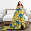 Warm Cozy Blankets Travel S-Simpsons Characters Pattern Print Throw Blanket Pattern  Bedspread For Home Decor