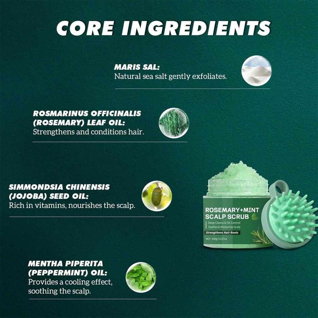 Scalp Scrub, Scalp Exfoliator, Scalp Exfoliating Scrub, Hair Care Nourishing Hair With Scalp Massager
