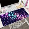 Cute Neon Glow Gradient Butterfly Mouse Pad  Large Gaming Non Slip Rubber Keyboard Desk Mat PC Laptop Gamer Office Table Decor