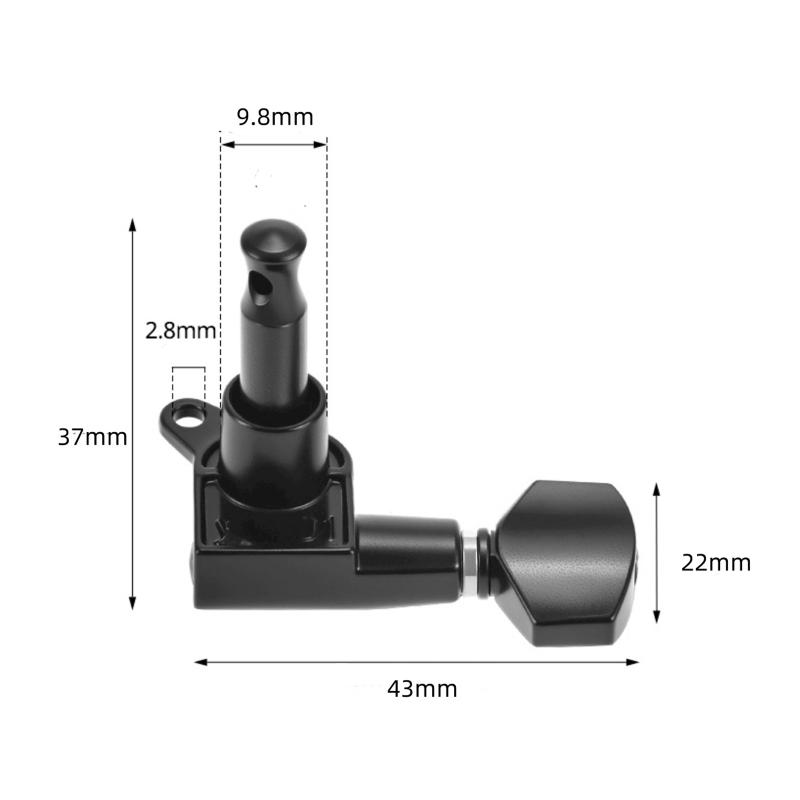 6 Pieces Guitar Tuner Pegs, Tuning Pegs Keys Machine Heads Set, Electric Guitar Tuning Keys, Locking Tuners For Guitar