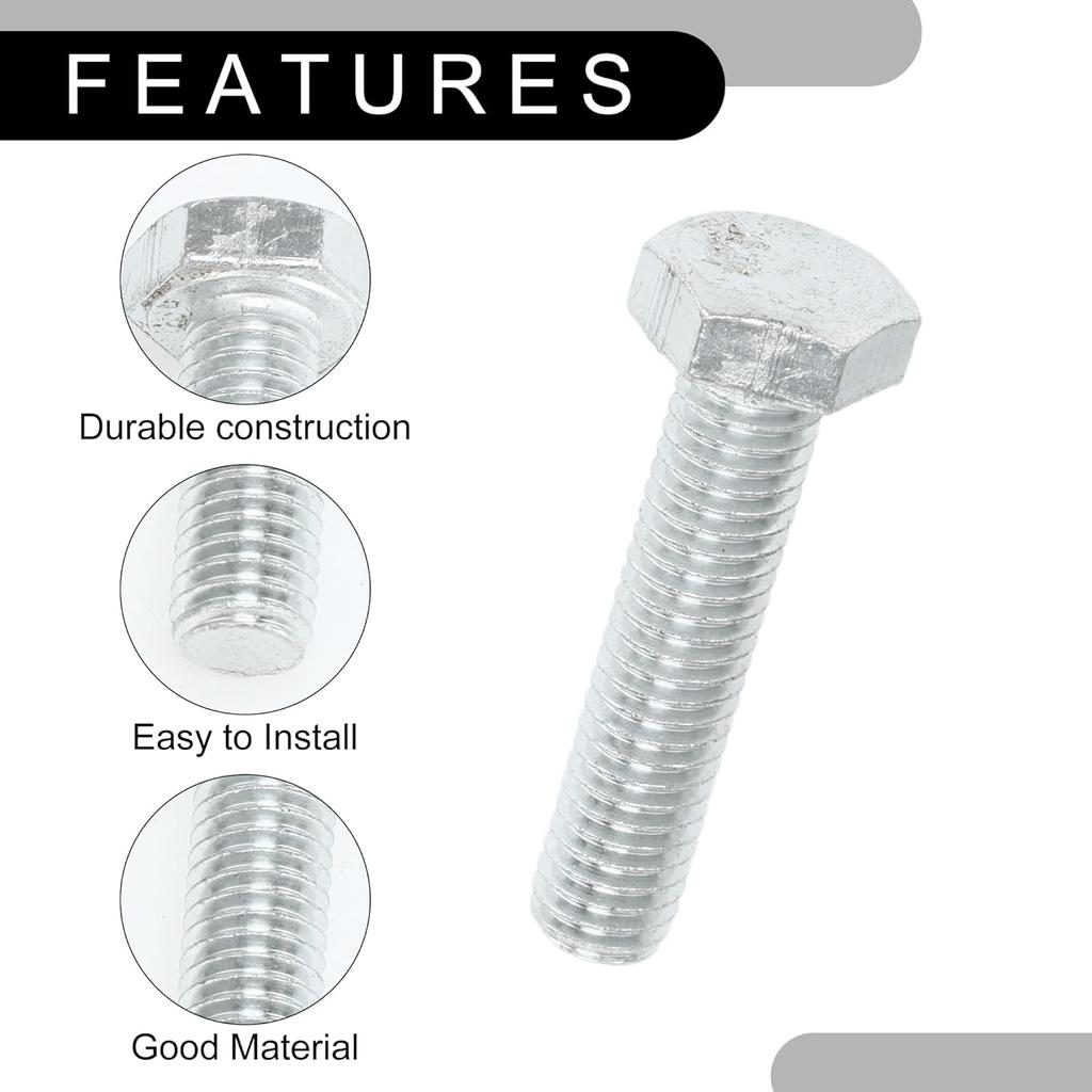 Side Step Hardware Mounting Kit No.68044460AA/82212003 - Car Bolts - for Dodge for Ram 1500 2009-2012 Metal Silver Tone - 1 Set