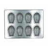 Matsunaga Manufacturing (Matsunaga) Silicone-Coated Silver Madeleine Baking Pan, 8 Pieces, MS15