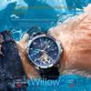 ONTHEEDGE Full Star Men's Business Watch Automatic Hollow Mechanical Watch Luminous Waterproof