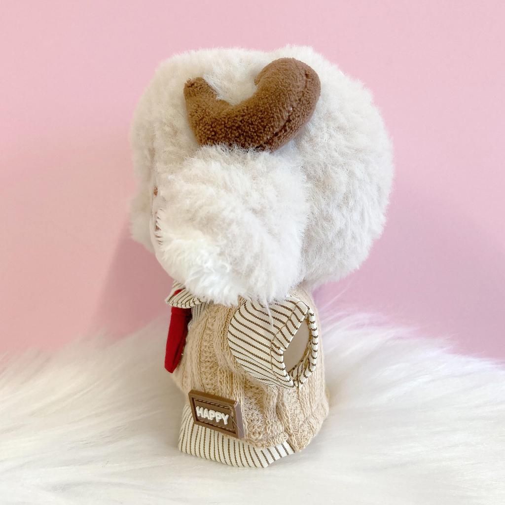 Многослойная рубашка и жилет с галстуком, Плюшевая игрушка 10 см, Бежевый, Кигуруми, Аксессуары, Отаку, Кукла, Талисман, Kpopdoll, Костюм [Б/у]